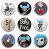 58mm Sally Face Vintage Game Button Pin Creative Cartoon Sal Fisher Sally Fan Art spilla Badge per