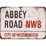 Abbey Road Vintage Look riproduzione Metal Tin Sign 12x18 pollici