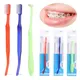 bristles Oral Hygiene Teeth Ortho Braces V Trim End Tuft Toothbrush Interdental Brush Teeth care