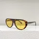 Retro Vintage Sunglasses Tom Brand Designer FT1001 Tom Oval Acetate Sunglasses Women Sunglasses