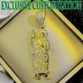 Advanced exclusive custom hip-hop gold necklace new diamond angel pendant 18K gold plated