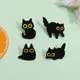 Custom Cute Kawaii Enamel Pins Metal Animal Cat with Flower Decorative Badges Lapel Backpack