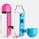 2 in 1 600ml 7 Grids Medicine Box Water Cup Sports Plastic Water Bottle Combine Daily Pill Boxes