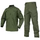 Men Green Multicam Camouflage Uniform Tactical Combat Black Shirts &Pants Airsoft Paintball Work