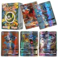 2023 English Pokemon Cards rainbow GX TAG EX Vmax Vstar Letter Pokemon Shiny Trade Card Children's