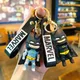 DC Comics Batman Bruce Wayne Series PVC Doll Cars Keychain Pendant for Men and Women's Universal