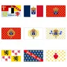 FLAGDOM 90X150CM France Royal Banners and Ensigns Flag King Louis XIV 3X5FT Printed France History