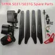 Free Shipping SYMA S031 S031G Connect Buckle Inner Shaft Gears Head Cover Main Blade Grip Set R/C