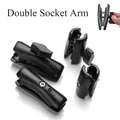 65/95mm Black Short Long Double Socket Arm for 1 Inch Ball Bases for Gopro Camera Bicycle Motorcycle