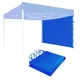 Tenda pieghevole per esterni Parete laterale in tessuto Tenda impermeabile antipioggia Gazebo Tenda da giardino Paralume Pared laterale senza tettoia superiore e cornice