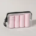 5pcs Multiple Colors Portable Soft Touch Cream Travel Dispenser Bottles Set for Lotion Cleanser