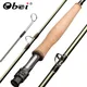Obei Emerald Fly Fishing Rod 8/9/10FT Light Weight Travel Fly Rod Carbon Fiber Rod Medium Fast