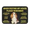 Personalized Please Remember Cavalier King Charles Spaniel Doormat Mat Anti-Slip Dog Kitchen