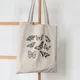 Women Shopper Bag Printed Butterfly Tote Bag Shopping Bag Canvas Shopper Bag Girl Handbag Tote