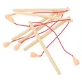 6/12pcs Wooden Magnetic Fishing Rod Toys Catching Game Magnet Fishing Poles For Children Early