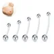 5pcs Pregnancy Support Maternity Flexible Belly Button Rings Piercing Navel Bar Retainer Acrylic