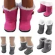 18 Inch American Doll Plush Snow Boots for 43CM New Born Baby Dolls Russian Girl's Toy Gift Doll