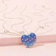 3Pieces Dolphin Shell Heart Pendant Necklace Magnetic Heart Shape Choker Chain Great for Friends