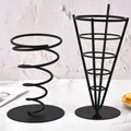 French Fries Stand Ice Cream Rack Wrought Iron Cone Snack Display Stand French Fries Fish Chips