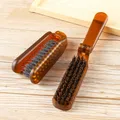 Foldable Hair Comb Portable Boar Bristle Hair Brush Hair Brush Head Massager Travel Combs Hair