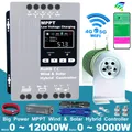 New 5000W 12V 24V 48V MPPT Hybrid Wind Solar Power Charge Controller With WIFI Function For 2500W