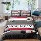 Home Living Luxury 3D Ice Hockey Equipment Bedding Set Duvet Cover Pillowcase Kids Bedding Set Queen