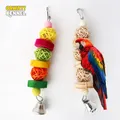 1 PC Random Color Parrot Rattan Toys Pet Bird Supplies Hanging Cage Bird Toys Beads Bell String