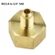 1pc Bottle Adapter Female G5/8'' Male 1/4'' SAE Air Conditioning Threaded Fitting For Nitrogen