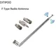 F Type Telescopic Aerial Antenna 75 Ohm with TV / 3.5 Adapter Wave Radio FM