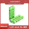 1.2v NI-MH AAA Batteries 600mAh Rechargeable nimh Battery 1.2V Ni-Mh aaa For Electric remote Control