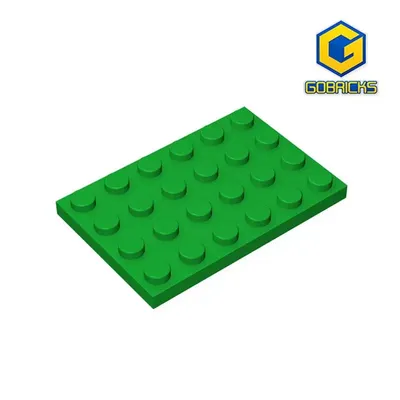 Piastra di GDS-520 Gobricks 4x6 compatibile con lego 3032 pezzi di giocattoli per bambini