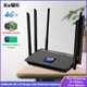 KuWFi 4G Router 5200mAh Wireless LTE Router CPE 4G Wi-Fi Router with 6pcs External Antennas Sim Card