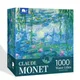 Jigsaw Puzzle 1000 Pieces for Adults Kid Monet Landscape Puzzle Toy Family Game Famous World Oil