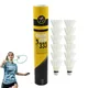 Durable Duck Feather Badminton Shuttlecocks With Foam Head Reusable Highly Stable Badminton Ball For