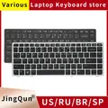 New US/RU Keyboard For HP EliteBook 8470B 8470P 8470 8460 8460p 8460w ProBook 6460 6460b 6470 laptop