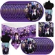 Movie Wednesday Addams Birthday Party Supplies Cups Plates Napkins Tablecloth Party Decoration
