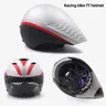 Casco da bicicletta da strada PC + EPS per casco da bici da corsa da uomo aerodinamico con lente