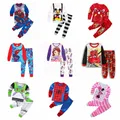 Baby Girl Pajamas Set Spring Autumn Kids Clothes Boys Cartoon Mickey Pyjamas Spiderman Frozen