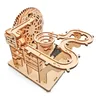 Puzzle in legno 3D montagne russe Kit in legno da corsa in marmo modello meccanico guidato