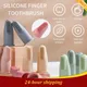 1~10PCS Soft Fingertip Toothbrush Silicone Baby Finger Toothbrush Infant Oral Cleaning Deciduous