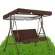 Outdoor Waterproof Swing Cushion Canopy Cover Set Replacement For Patio Garden Yard 3 Seater Chair