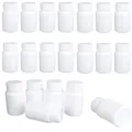 10Pcs 15ML-100ML Empty White Plastic HDPE Medical Pill Bottles With Lids Portable Pill Tablets