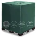 IBC Water Tank 330 Gallon Tote Cover Zipper 420D Heavy Sunscreen Material 1000L Outdoor Garden