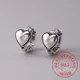 925 Sterling Silver Heart Ring Earrings For Women Wedding Luxury Piercing Jewelry Friends Gift Cheap