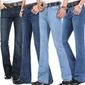 Jeans per uomo Jeans svasati elasticizzati a vita media da uomo pantaloni svasati da uomo Jeans