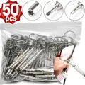 50PCS Steel Glasses Screwdriver Eyeglass Screwdriver Watch Repair Kit with Keychain Portable Hand