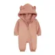 Newborn Infant Baby Boys Girls One-piece Warm Fleece Playsuit Jumpsuit