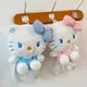 Kawaii Sanrio Hello Kitty Plush Backpack Stuffed Animal Doll Toy Women Plushie Bag Cartoon Cute Girl