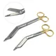 14/18CM Gauze Scissors Nursing Lister Bandage Golden Handle Plastic surgery instrument Stainless