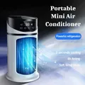 Portable Mini Air Conditioner USB Desktop Cooling Fan Timing Air Conditioning Humidification for